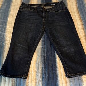 Women's Dark Judy Blue Capri Jeans